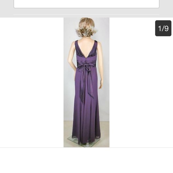 David’s bridal sateen dress Gorgeous! Wedding Prom - Picture 2 of 4